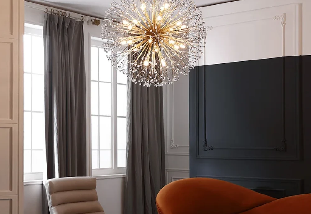 crystal chandelier flush mount light